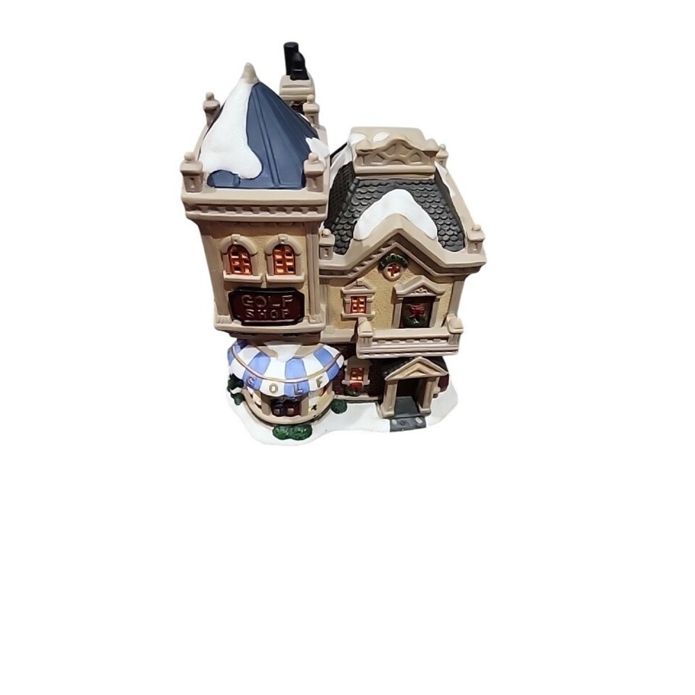 Golf Shop Holiday Time Village Christmas Decor‎ Lighted Building